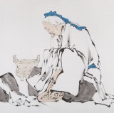 【已售】高仿范曾四尺《孔子问礼》