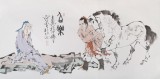 【已售】高仿范曾四尺《伯乐》
