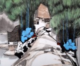 【已售】辽宁工美教授苗雨 四尺斗方《江南水乡》师从吴冠中