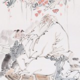 南海禅寺 妙林居士 人物画《讲经论道图》