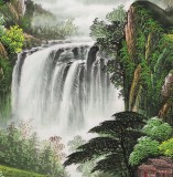【已售】吴东四尺聚宝盆山水画《福地安居图》