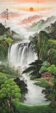 【已售】吴东四尺聚宝盆山水画《福地安居图》