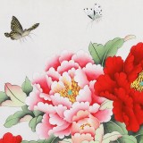 【已售】北京美协凌雪四尺斗方《花开富贵》