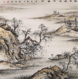 【已售】出版物原作 刘金河四尺斗方《短笛横轴与谁听》