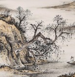 【已售】出版物原作 刘金河四尺斗方《短笛横轴与谁听》