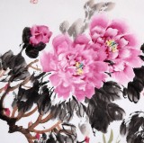 SK河北著名老画家刘卓华四尺《富贵白头》