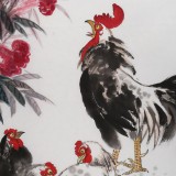 【已售】中国老子书画院副院长 朱祖义四尺《冠上加冠》