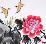 SK河北著名老画家刘卓华四尺《富贵白头》