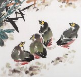 SK黄石子 四尺斗方《月月送香献福》 皖南书画名家