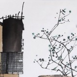 【已售】辽宁工美教授苗雨 四尺斗方《江南早春》师从吴冠中