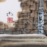 【已售】辽宁工美教授苗雨 四尺斗方《江南早春》师从吴冠中