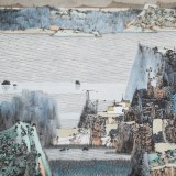 SKQA吉林著名山水画家 张勇 四尺《湖山归隐》