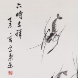 SK（询价）安徽美协何华贤四尺斗方《六时吉祥》