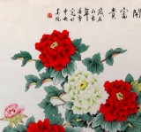 【已售】北京美协凌雪六尺牡丹画《花开富贵》