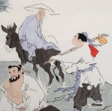 【已售】高仿范曾四尺《八仙图》