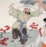 【已售】高仿范曾四尺《八仙图》