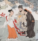 【已售】高仿范曾四尺《八仙图》