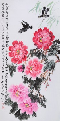 【已售】刘卓华 四尺《素华映月只闻香》 河北著名老画家