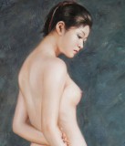 【已售】著名青年油画家朱艺林 布面油画 《舞动的青春》