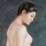【已售】著名青年油画家朱艺林 布面油画 《舞动的青春》