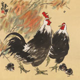 刘纪 四尺斗方《吉祥图》 河南著名老画家