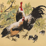 刘纪 四尺斗方《合家亲》 河南著名老画家