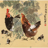 刘纪 四尺斗方《大吉图》 河南著名老画家