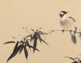 【已售】皇甫小喜 四尺《竹林雀鸣》 河南著名花鸟画家
