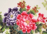 【已售】小六尺吉祥牡丹《花开富贵》