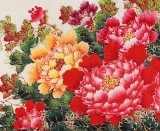 【已售】小六尺吉祥牡丹《花开富贵》