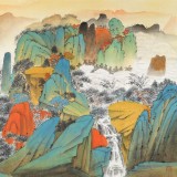 何华贤 小六尺山水《流云缥缈隐仙墰》 颍淮书画名家