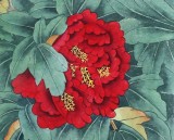 【已售】北京美协凌雪四尺斗方《花好月圆》