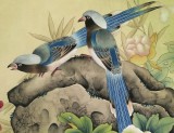 【已售】著名工笔画家赵逸梅四尺《花开富贵》