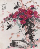 已故山野派绘画大家邹友蒸《秋色宜人》 1985年作