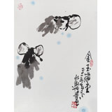 国家一级美术师王永刚 小尺寸指画《金玉满堂》(询价)