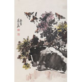 已故名家邹友蒸 小尺寸《秋趣》1986年作