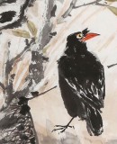 【已售】中国老子书画院副院长 朱祖义四尺《喜乐多福》已裱轴