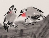 【已售】刘纪 四尺三开《春意闹》 中国画大家 真迹收藏