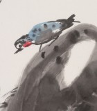 刘纪 四尺三开《花荫低语》 中国画大家 真迹收藏（询价）