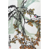 刘纪 四尺三开《清秋图》 中国画大家 真迹收藏（询价）