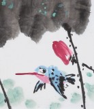 刘纪 四尺三开《春日》 中国画大家 真迹收藏（询价）