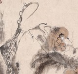 【已售】河北美协郭廷四尺斗方《垂钓图》（询价）