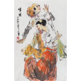 中国美协会员杨小华 四尺三开《噶光》（询价）