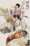 【已售】杨小华 四尺三开《收获季节》  中美协会员 云南美协理事
