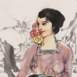 【已售】杨小华 四尺三开《收获季节》  中美协会员 云南美协理事