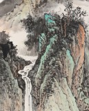 【已售】著名山水画家王连笙 四尺《好山好水好风景》