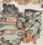 【已售】胡书文 四尺斗方《山水有清音》中国书画院创作院副院长
