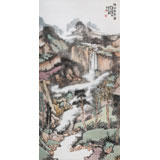 胡书文 四尺精品《溪山雨霄图》中国书画院创作院副院长（询价）