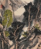 【已售】胡书文 四尺三开《秋爽图》中国书画院创作院副院长