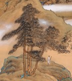 【已售】何实 四条屏《春夏秋冬》吉林著名山水画家